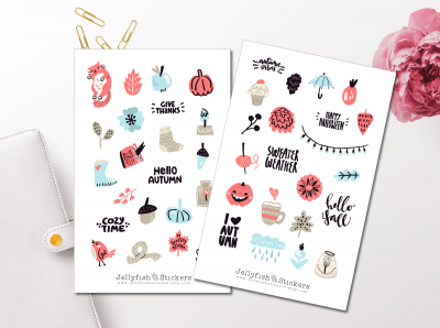 Fall Pastel Sticker Set